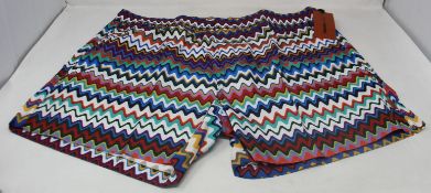 A pair of as new Missoni Mare multi-coloured swim shorts (L - RRP £255).