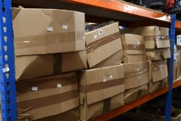 Eight boxes of as new clothing and related items.