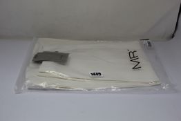 An as new MRZ optical white dress (S) and Bermuda shorts in off white (S), three as new MRZ