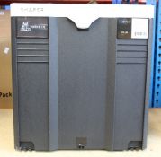 A shaper Origin S01-UN handheld CNC router.