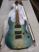 An as new Ibanez RG421PB-CHF Electric Guitar in Caribbean Shoreline Flat.