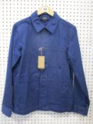 An as new A.P.C. Nathaniel work jacket in blue (XS - RRP £187, please note item has security tag