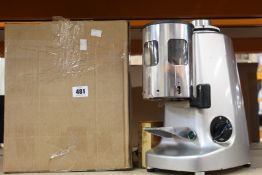 A pre-owned Mazzer coffee grinder (Viewing advised).