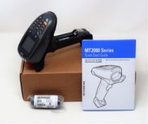 A boxed as new Symbol Motorola MT2070 Handheld Barcode Scanner Terminal with Battery (P/N: MT2070-