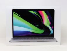 A boxed as new Apple MacBook Pro (13-inch, M1, 2020) with 8 Core M1 CPU, 16GB RAM and 1TB SSD in