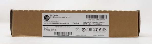 A boxed as new Allen-Bradley Rockwell Automation SLC500 16 Point DC Input Module (CAT: 1746-IB16