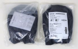Two as as new Sennheiser SC 165 USB & 3.5mm Binaural Headsets (P/N: 508317) (Packaging sealed).