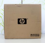 A boxed refurbished HP officeJet Pro 6960 multi-function inkjet printer in black (box opened) (non-