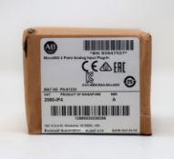 A boxed as new Allen-Bradley Micro800 4 Point Analog Input Plug-In (CAT: 2080-IF4 A) (Box sealed).