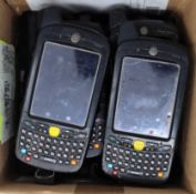 Ten pre-owned Motorola MC659B-PDOBAA00100 Hand Held Computer/Barcode Scanners (No batteries