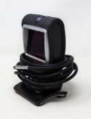 A pre-owned Honeywell Genesis 7580G-2 1D 2D USB Presentation Barcode Scanner.