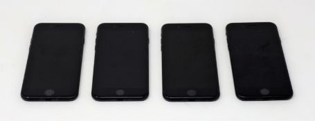 SOLD FOR PARTS: Four pre-owned Apple iPhone 7 (AT&T/T-Mobile/Global/A1778) 32GB in Black (iCloud