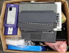 COLLECTION ONLY: A box of assorted new and pre-owned small electrical items and accessories (All