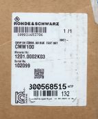 COLLECTION ONLY: A pre-owned Rohde and Schwarz CMW100 Communications Manufacturing Test Set (1201.