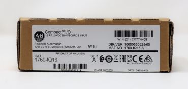 A boxed as new Allen-Bradley Rockwell Automation Compact I/O 16PT 24VDC Sink/Source Input Module (