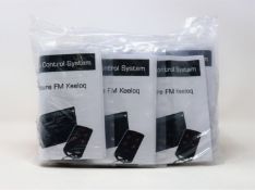 Six as new Farnell Secure FM Keeloq 3 Channel Remote Control Systems (FOBLOQF-4S3) (Packaging