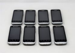 Eight pre-owned Motorola TC55 Mobile Android Computer Barcode Scanners.