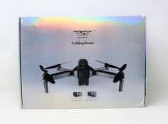 A boxed as new SJ A/C F11 GPS Folding Drone (Box sealed).