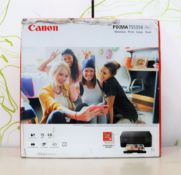 A boxed as new Canon PIXMA TS5350 multi-function inkjet printer in black (box opened) (box