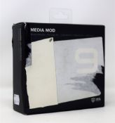 A boxed as new GoPro Media Mod for HERO9 Black (Box sealed, damaged box).