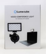 A boxed as new Lume Cube Video Conference Light (Model: LC-VC2) (Box sealed).