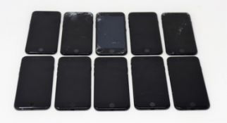 SOLD FOR PARTS: Six pre-owned Apple iPhone 7 (AT&T/T-Mobile/Global/A1778) 32GB in Black (iCloud
