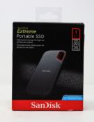 A boxed as new SanDisk Extreme 1TB Portable SSD (Box sealed).