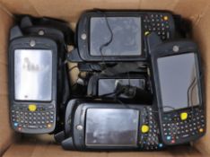 Ten pre-owned Motorola MC659B-PDOBAA00100 Hand Held Computer/Barcode Scanners (No batteries