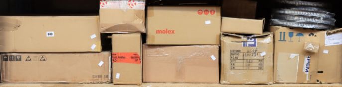 COLLECTION ONLY: A large quantity of assorted as new electrical components.