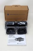 Six boxed as new Motorola TLKR T62 & T82 Extreme Single Charging Tray Twin Pack (M/N: PMLN8231AR W/O