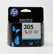 Sixty boxed as new HP 305 Tri-Colour Ink Cartridges (P/N: 3YM60AE USS) (EXP: March 2023).