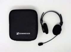 A boxed as new Sennheiser HME 46 Headset w/o cable with storage pouch (Art no: 508954) (Box