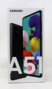 A boxed as new Samsung Galaxy A51 SM-A515F/DSN 128GB Dual Sim in Prism Crush Black (Checkmend Report