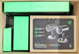 COLLECTION ONLY - A quantity of Razer returned items to include: 1x Nommo chroma gaming speaker set,