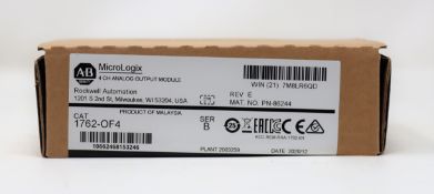 A boxed as new Allen-Bradley Rockwell Automation MicroLogix 4 Channel Analog Output Module (CAT: