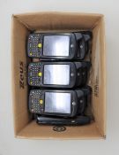 Ten pre-owned Motorola MC659B-PDOBAA00100 Hand Held Computer/Barcode Scanners (No batteries