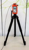 A pre-owned SOLOSHOT Camera Tripod & Wireless Transmitter with armband, float, power supply and