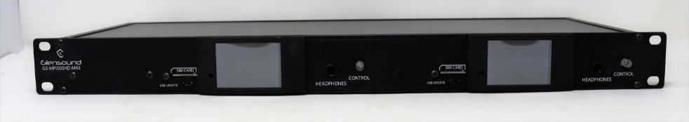 A pre-owned Glensound GS-MPI005HD MKII HD Voice Broadcaster Phone (Powered on but not tested