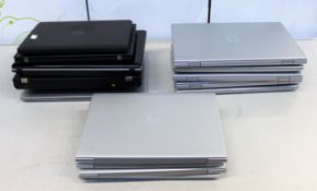 COLLECTION ONLY - SOLD FOR PARTS - A quantity of faulty/BIOS locked laptops to include HP Elitebooks