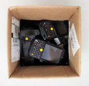 Ten pre-owned Motorola MC659B-PDOBAA00100 Hand Held Computer/Barcode Scanners (No batteries