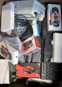 COLLECTION ONLY: A box of assorted new and pre-owned electrical items and accessories (All items