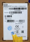 COLLECTION ONLY - A boxed as new HPE LCD8500 1U FR Rackmount Console Kit in silver (PN: AF633A) (