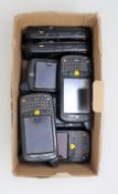 Eight pre-owned Motorola MC659B-PDOBAA00100 Hand Held Computer/Barcode Scanners (No batteries