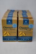 Ten boxes of Testa - Omega-3 Algae Oil DHA + EPA (60 softgels each, BB: 02/23).