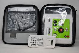 A boxed as new Ami Italia Smarty Saver - Fully Automatic Defibrillator (SM2-B1002).