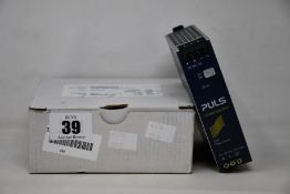 A boxed as new PULS CS5.241 Power Supply 1-Phase, 24V, 5A, 120W.