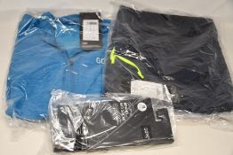 Two as new Gore Wear C3 sphere blue jerseys (medium / small) two as new Gore Wear orbit blue 2 in