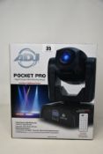 An American DJ pocket pro high output mini moving light.