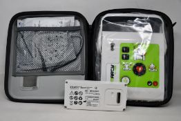 A boxed as new Ami Italia Smarty Saver - Fully Automatic Defibrillator (SM2-B1002).