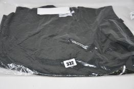 Two as new Calvin Klein superior wool crew neck sweaters in dark olive (M).